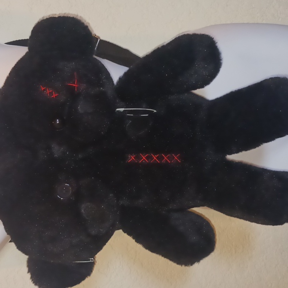 Hot Topic Black Double Teddy Bear Backpack - Picture 4 of 8